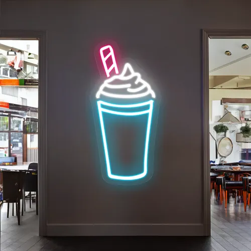 Fizz Glass Neon Sign - Custom Canvas Now