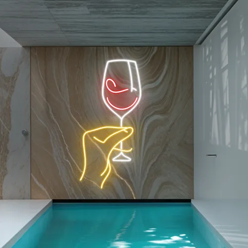 Sassy Glass Neon Sign - Custom Canvas Now