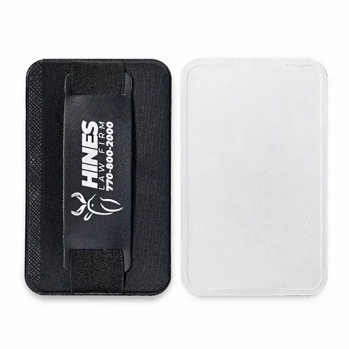 Leather Phone Wallet with Hand Grip - Custom Canvas Now
