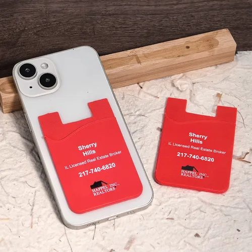 Silicone Phone Wallet Card Holder - Custom Canvas Now