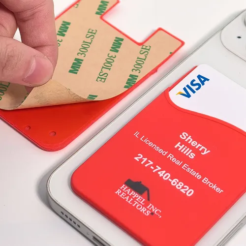 Silicone Phone Wallet Card Holder - Custom Canvas Now