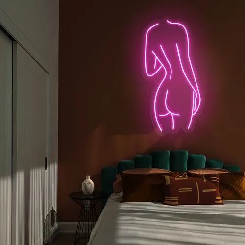 Body Outline Neon Sign - Custom Canvas Now