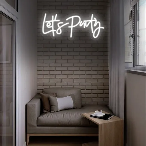 Mini Lets Party Neon sign - Custom Canvas Now