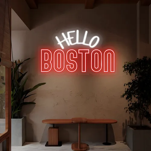 Neon Signs Boston - Custom Canvas Now