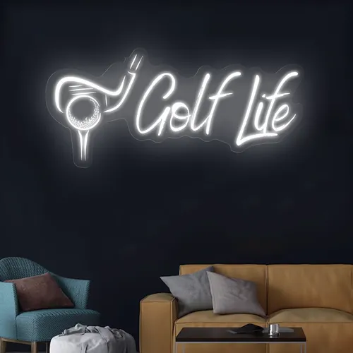 Golf Life Neon Sign - Custom Canvas Now
