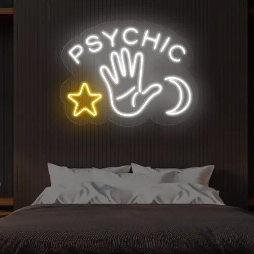 Psychic Neon Signs - Custom Canvas Now