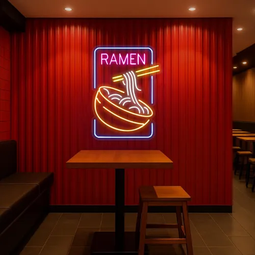 Custom Ramen Neon Signs - Custom Canvas Now