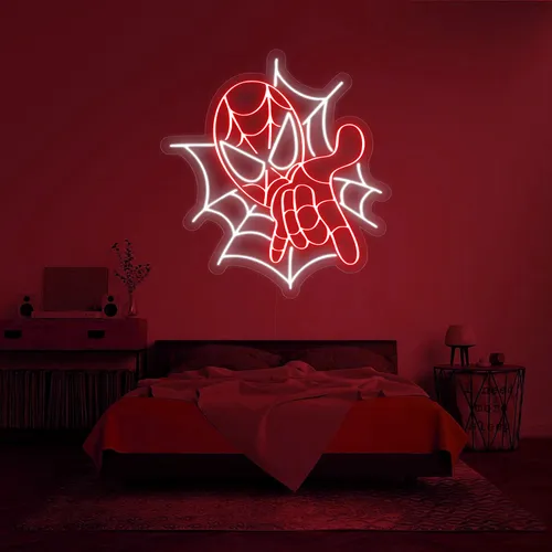 Custom Spiderman Neon Signs - Custom Canvas Now