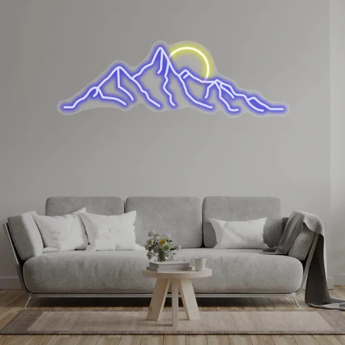 Custom Mountain Neon Signs - Custom Canvas Now
