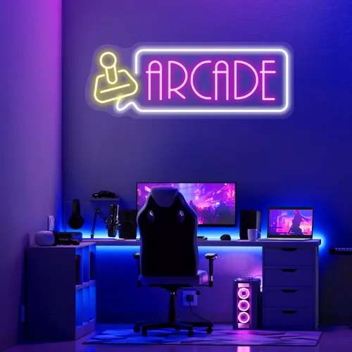 Custom Arcade Neon Signs - Custom Canvas Now