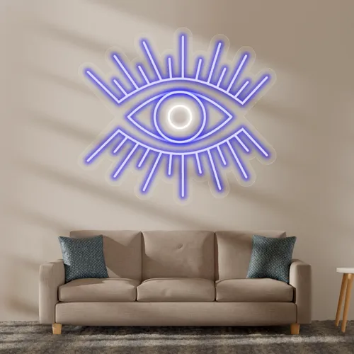 Custom Eye Neon Sign - Custom Canvas Now