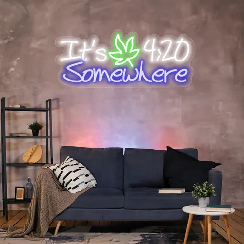 Custom 420 Neon Sign - Custom Canvas Now