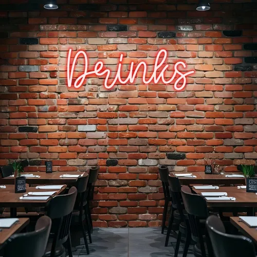 Custom Drink Neon Sign - Custom Canvas Now