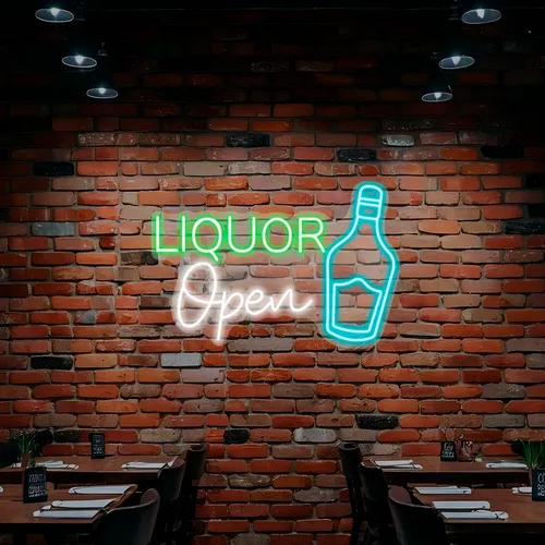 Custom Neon Liquor Signs - Custom Canvas Now