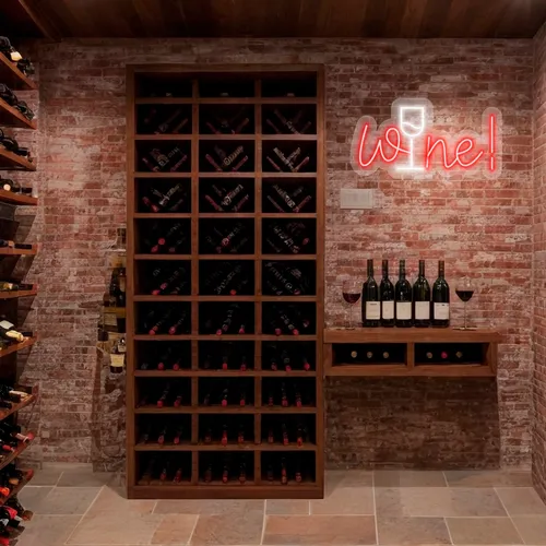 Custom Wine Neon Signs - Custom Canvas Now