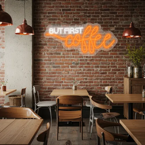Custom Neon Cafe Signs - Custom Canvas Now