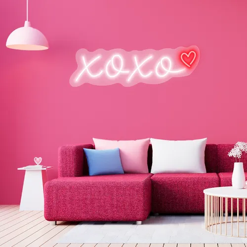 Custom XOXO Neon Signs - Custom Canvas Now