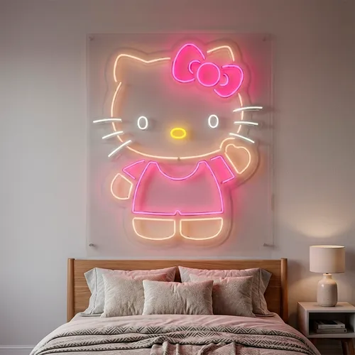 Custom Hello Kitty Neon Signs - Custom Canvas Now