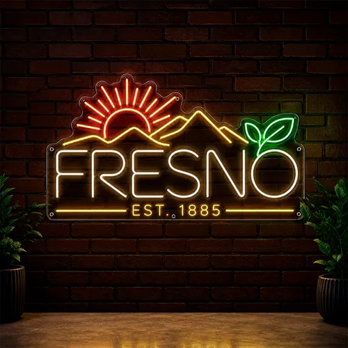 Custom Commercial Neon Signs Fresno - Custom Canvas Now
