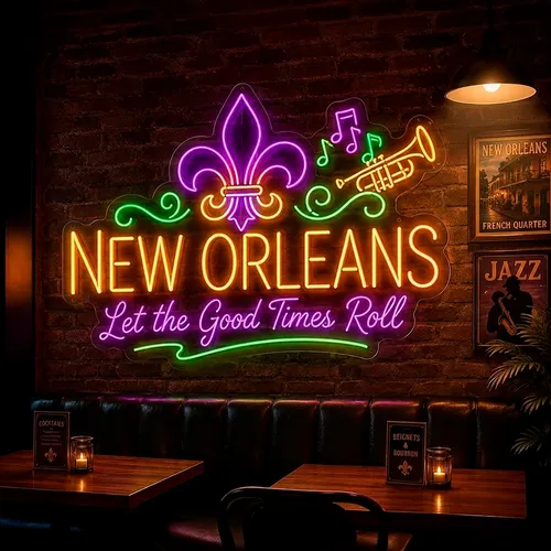 Custom Neon Signs New Orleans - Custom Canvas Now
