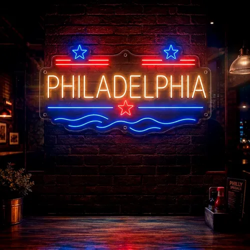 Custom Neon Signs Philadelphia - Custom Canvas Now