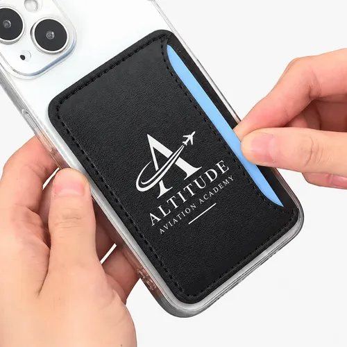 Leather Phone Wallet with Side Slit - Custom Canvas Now