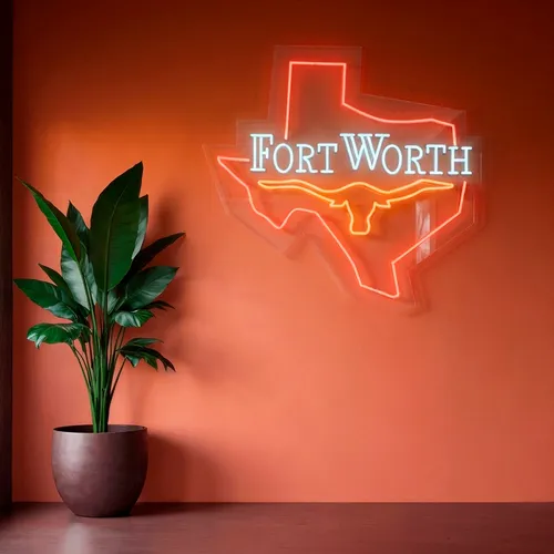 Custom Neon Signs Fort Worth - Custom Canvas Now