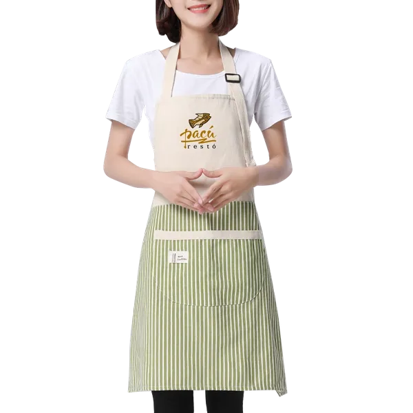 Apron with Happy Bear Patch - Custom Canvas Now