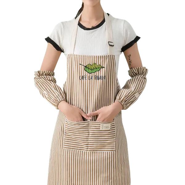 Striped Cotton and Linen Apron - Custom Canvas Now