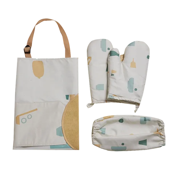 Striped Three-Piece Apron - Custom Canvas Now