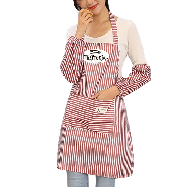 Waterproof Polyester Stripe Apron - Custom Canvas Now