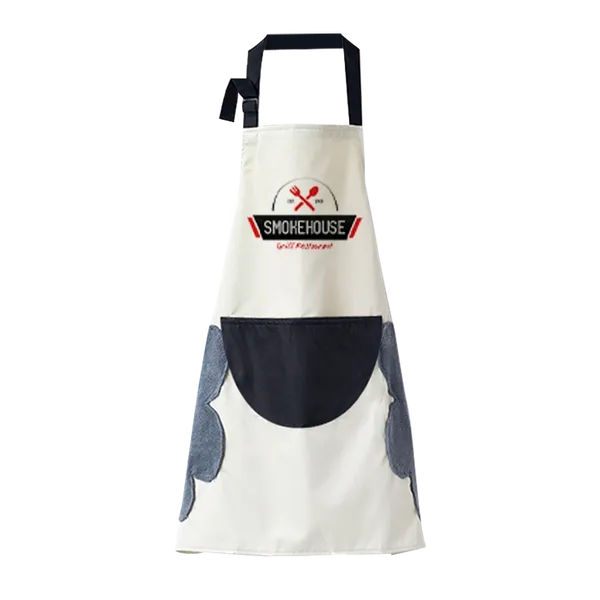 Floral Apron with Hand Wiping Pockets - Custom Canvas Now