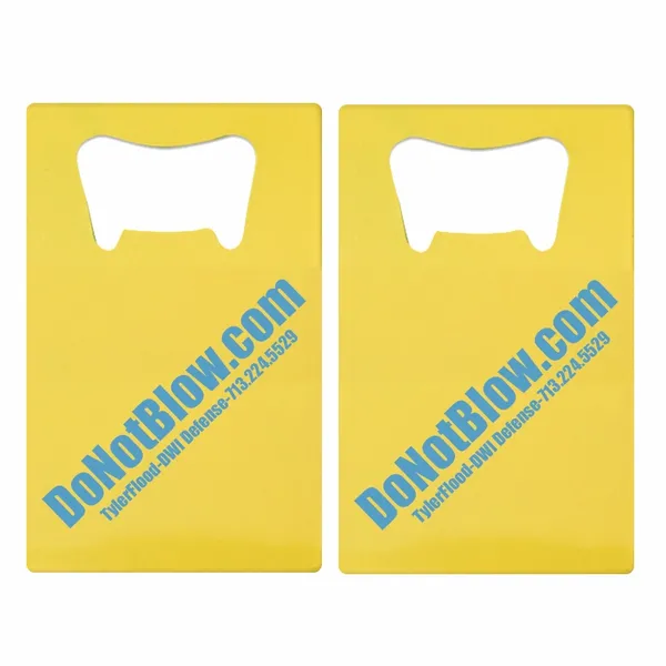 Printed Simple Card Bottle Opener - Custom Canvas Now