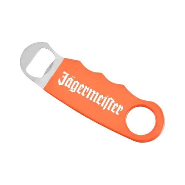 Orange Hand Grip Flat Bottle Opener - Custom Canvas Now
