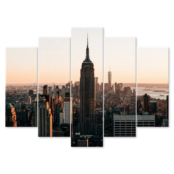 5-Panel Display - Custom Canvas Now