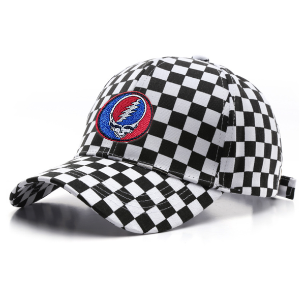 Two Tone Checkered Cotton Cap - Custom Canvas Now