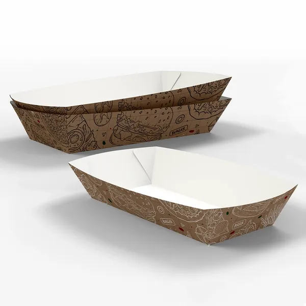 Paper Food Tray - Custom Canvas Now