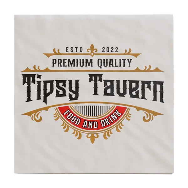 Custom Linen Beverage Napkin