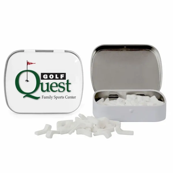 Domed Tin with Golf Club Shaped Mints - Custom Canvas Now