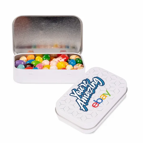 Rectangular Tin - Gourmet Jelly Beans® - Custom Canvas Now