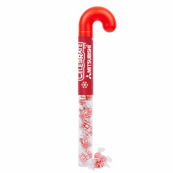 Holiday Candy Cane Tube - Starlight Peppermints - Custom Canvas Now