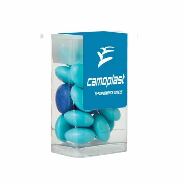 Mini Flip-Top Tube with Imprinted Chocolate Buttons - Custom Canvas Now