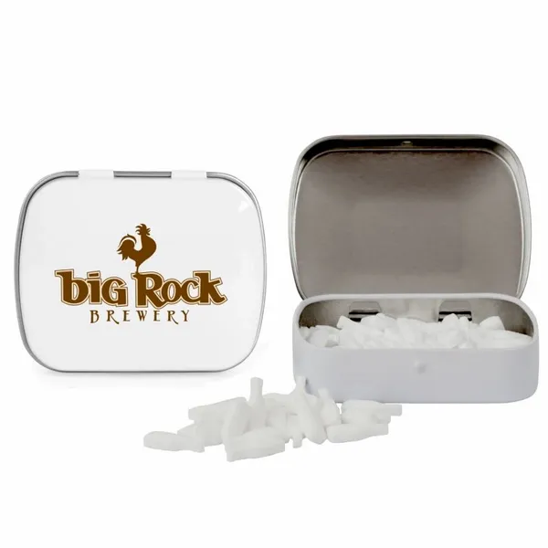 Domed Tin with Bottle Shaped Mints - Custom Canvas Now