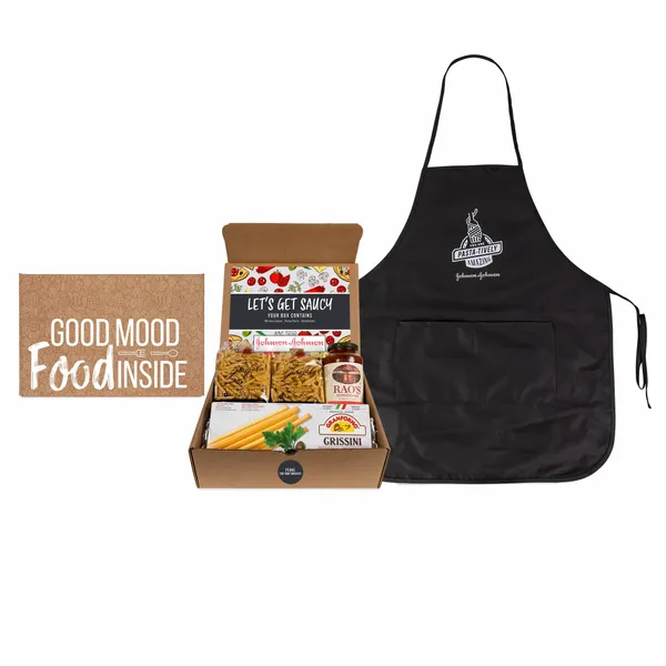 Lets Get Saucy- Italian Gourmet Kit with Apron - Custom Canvas Now