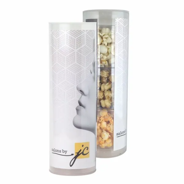 3 Piece Gift Tube with Popcorn - Custom Canvas Now