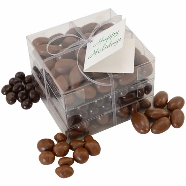 3 Way Chocolate Covered Stack Acetate Tower - Custom Canvas Now