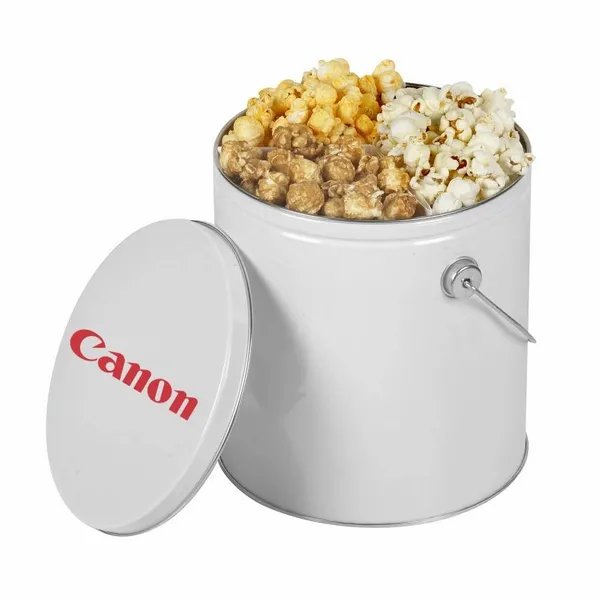 One Gallon Popcorn Tin - Trio Popcorn - Custom Canvas Now