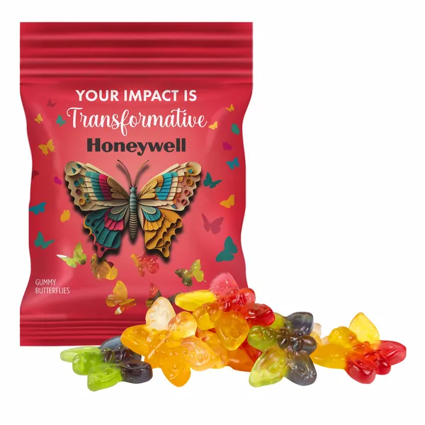 Clever Candy 2oz. Full Color DigiBag™ with Gummy Butterflies - Custom Canvas Now