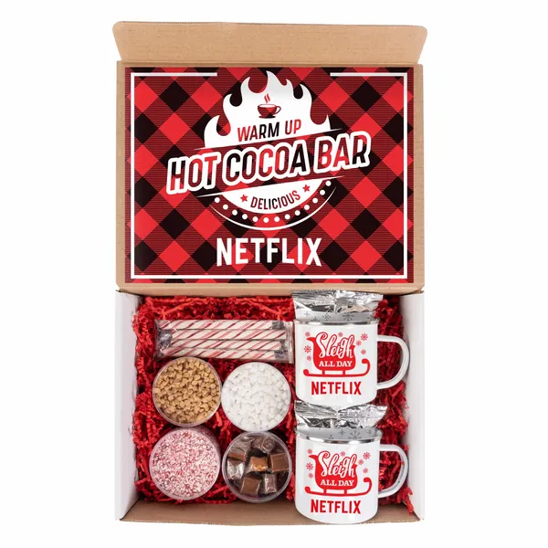 Hot Cocoa Bar Kit with 2 Mugs - Custom Canvas Now