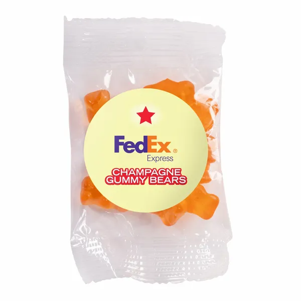 Candy By Color 1 oz. Goody Bag with Gummy Bears - Custom Canvas Now